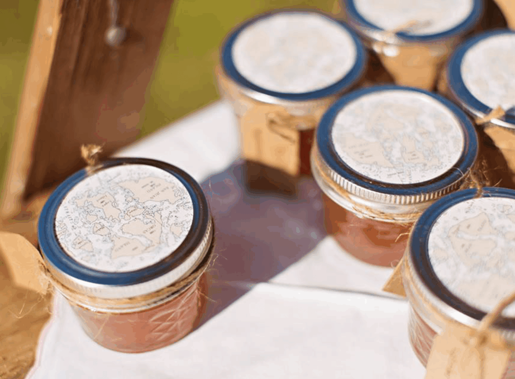 wedding favors in jars